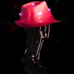 Pink Light Up Fedora