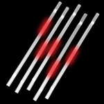 Red glow Straws (25 Pack)