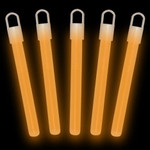 4" Orange Premium Glow Sticks (50 Pack)