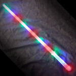 28" FLASHING SWORD WITH CLEAR HANDLE