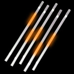 Orange Glow Straws (25 Pack)