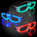Red Sound Activated LED Party Glasses