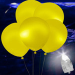 Yellow LED Balloons 5 Pack (NEW!)