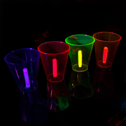 36 Pack] 16 oz Glow Cups with Multi Color Neon Glow Sticks for Partie –  Impresa Products