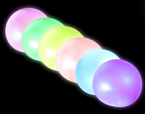 Glow in the Dark Balloon Balls 6 Pack