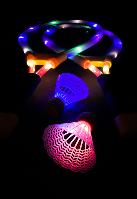 Light-Up Badminton Set, 4pc