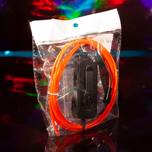 Orange 6-foot (3-Mode) EL Wire String Light
