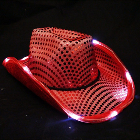 Light Up LED Cowboy Hats LED Party Headwear