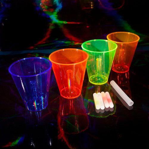 Light up Beer Cup,LED Beer Cup Glow in The Dark Party Favor Supplies , 2  Pack 