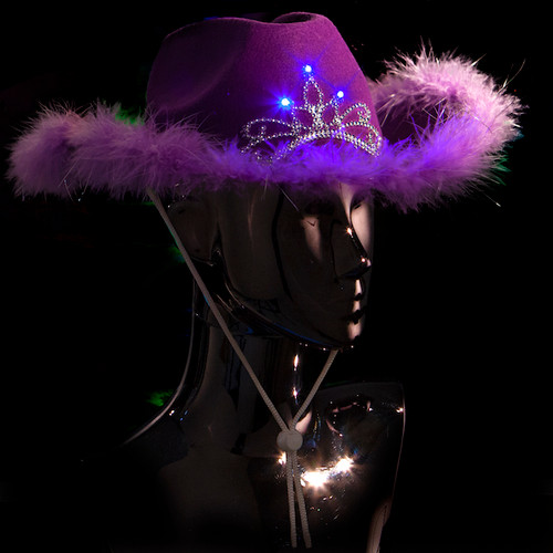 led light up cowboy hats