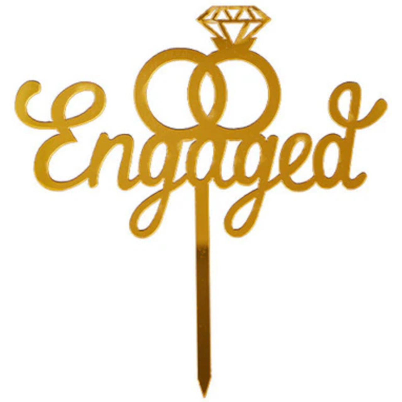 Buy We are Engaged Cake Topper WCT057 Online in India