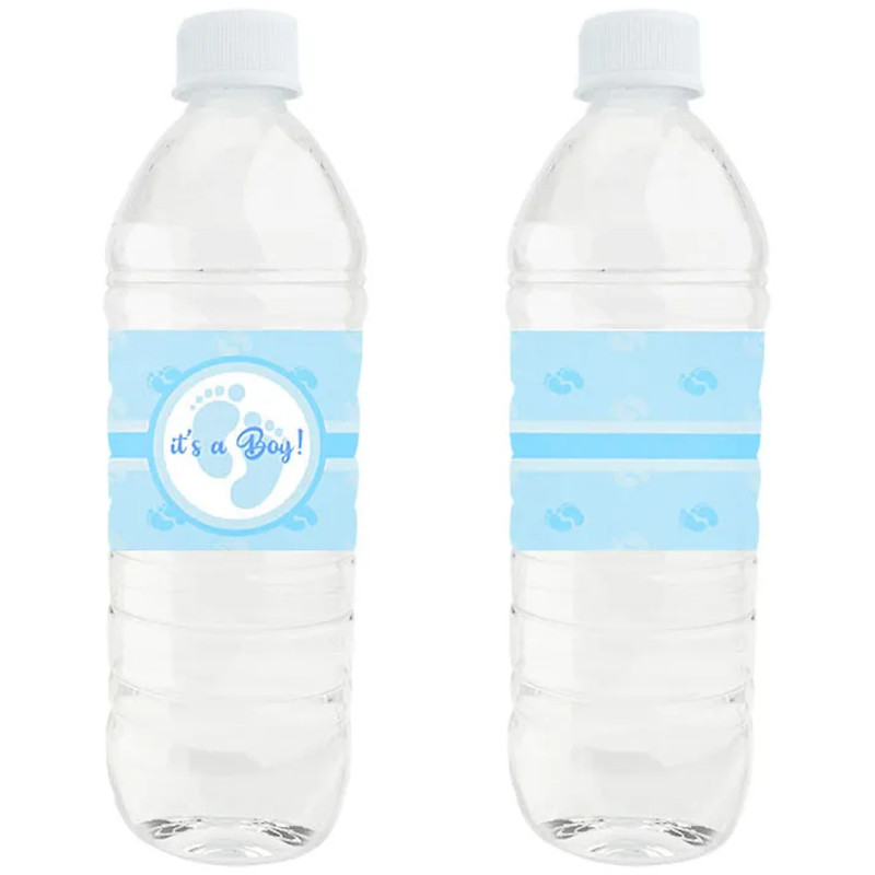 Its a Boy Water Bottle Labels Baby Shower Decorations