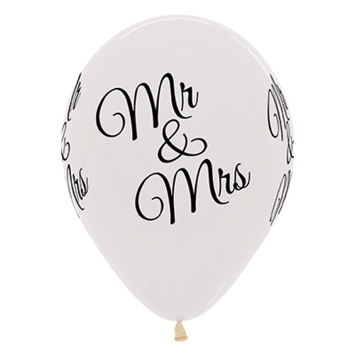 Clear Mr and Mrs Balloons