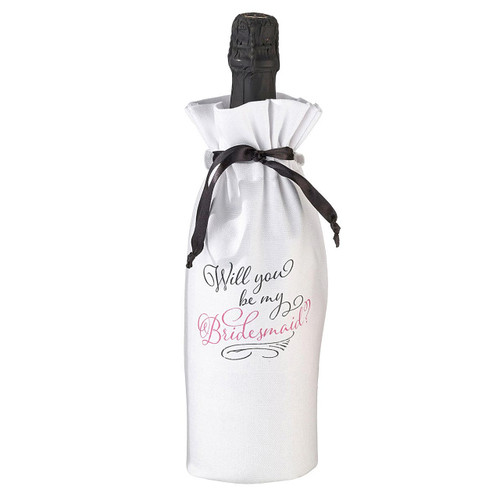 Will You Be My Bridesmaid Wine Bottle Bag Favour Gift