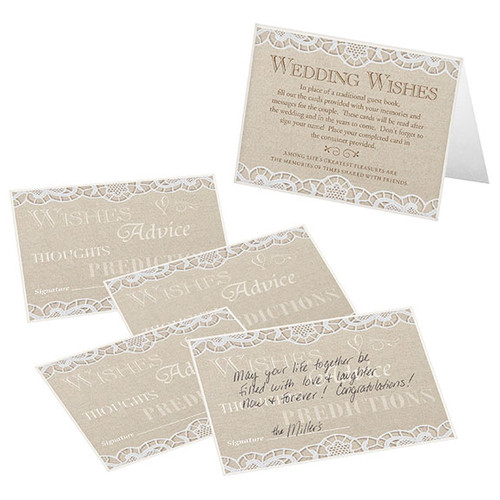 Wedding Wishes Cards Country Lace