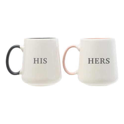 His and Hers Wedding Mug Set