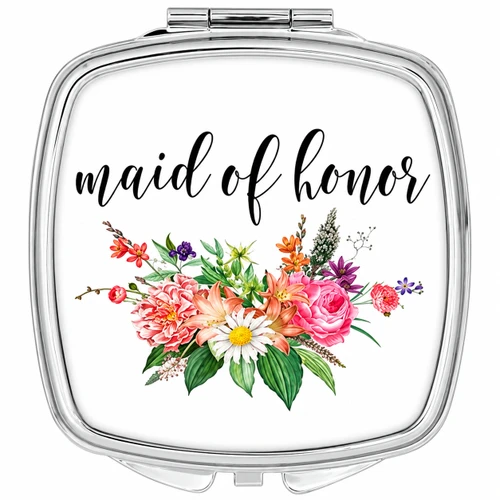 Maid of Honor Compact Mirror Gift