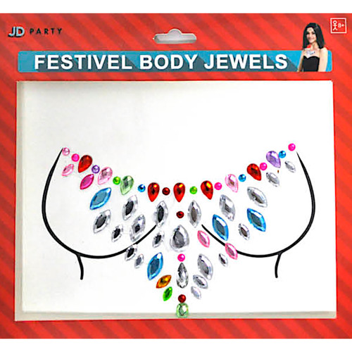 Rainbow Body Jewel Stickers