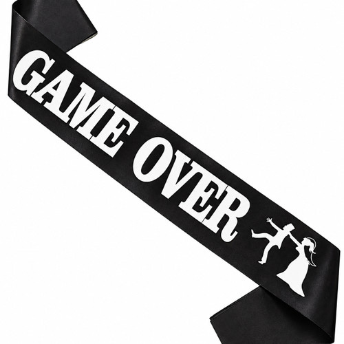 Game Over Groom to Be Sash