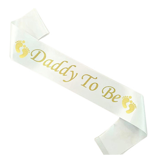 Daddy To Be Baby Shower Sash