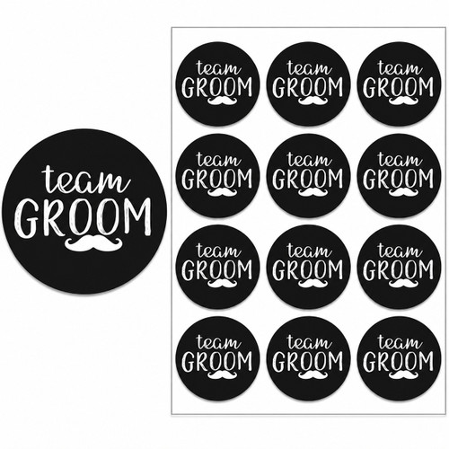 Team Groom Stickers