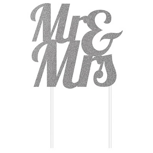 Mr and Mrs Wedding Cake Topper Reception Decoration