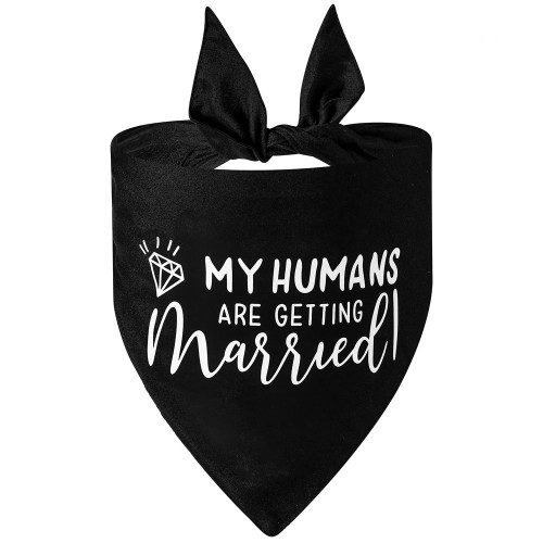 My Humans are Getting Married Dog Bandana
