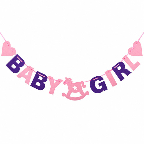 Baby Girl Banner Decoration