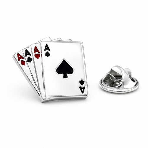 Four Aces Lapel Pin
