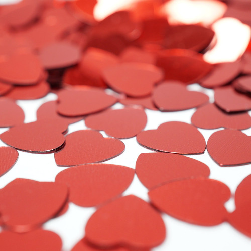 Red Wedding Heart Table Scatters Reception Decorations