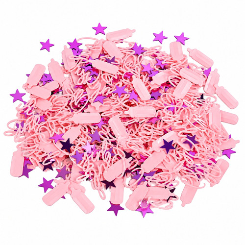Baby Shower Confetti Pink Girl
