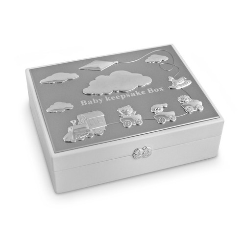 Silver Baby Keepsake Box