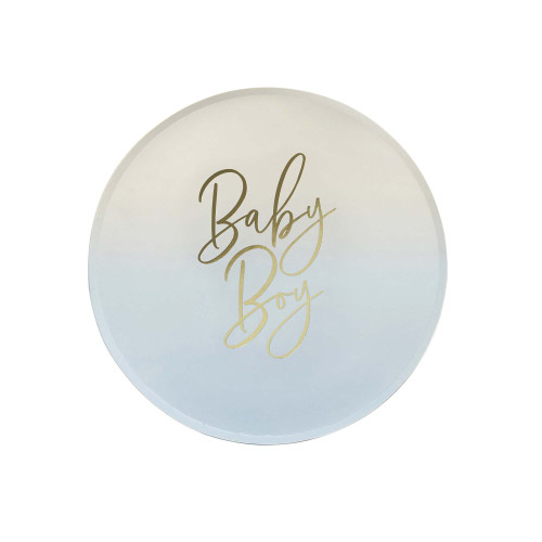 Blue Boy Baby Shower Plates
