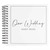 Contemporary Black and White Our Wedding Guest Book