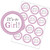 Its a Girl Baby Shower Stickers