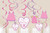 Its a Girl Baby Shower Hanging Swirl Decorations