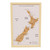 New Zealand Travel Map Cork Pin Board