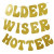 Older Wiser Hotter Birthday Banner