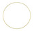 25cm Gold Metal Floral Hoop Ring