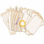 Baby Shower Banner Gold Clothes