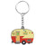 Caravan Camping Key Ring Gift Yellow and Red