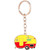 Caravan Camping Key Ring Gift Yellow and Red