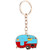 Caravan Camping Key Ring Gift Blue and Red