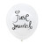 10 x Just Married Heart Balloons