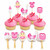 Pink Girl Baby Shower Cupcake Toppers