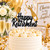 Happy Retirement Black Cake Topper