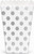 Silver Polka Dot Mini Popcorn Boxes