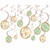 Bridal Shower or Hens Night Hanging Swirl Decorations