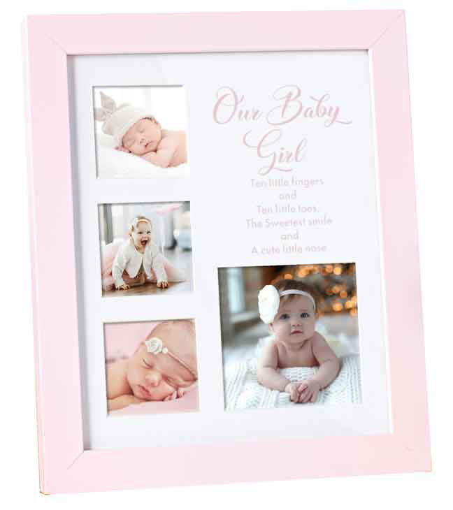 Pink Baby Photo Frame Baby Girl Gift