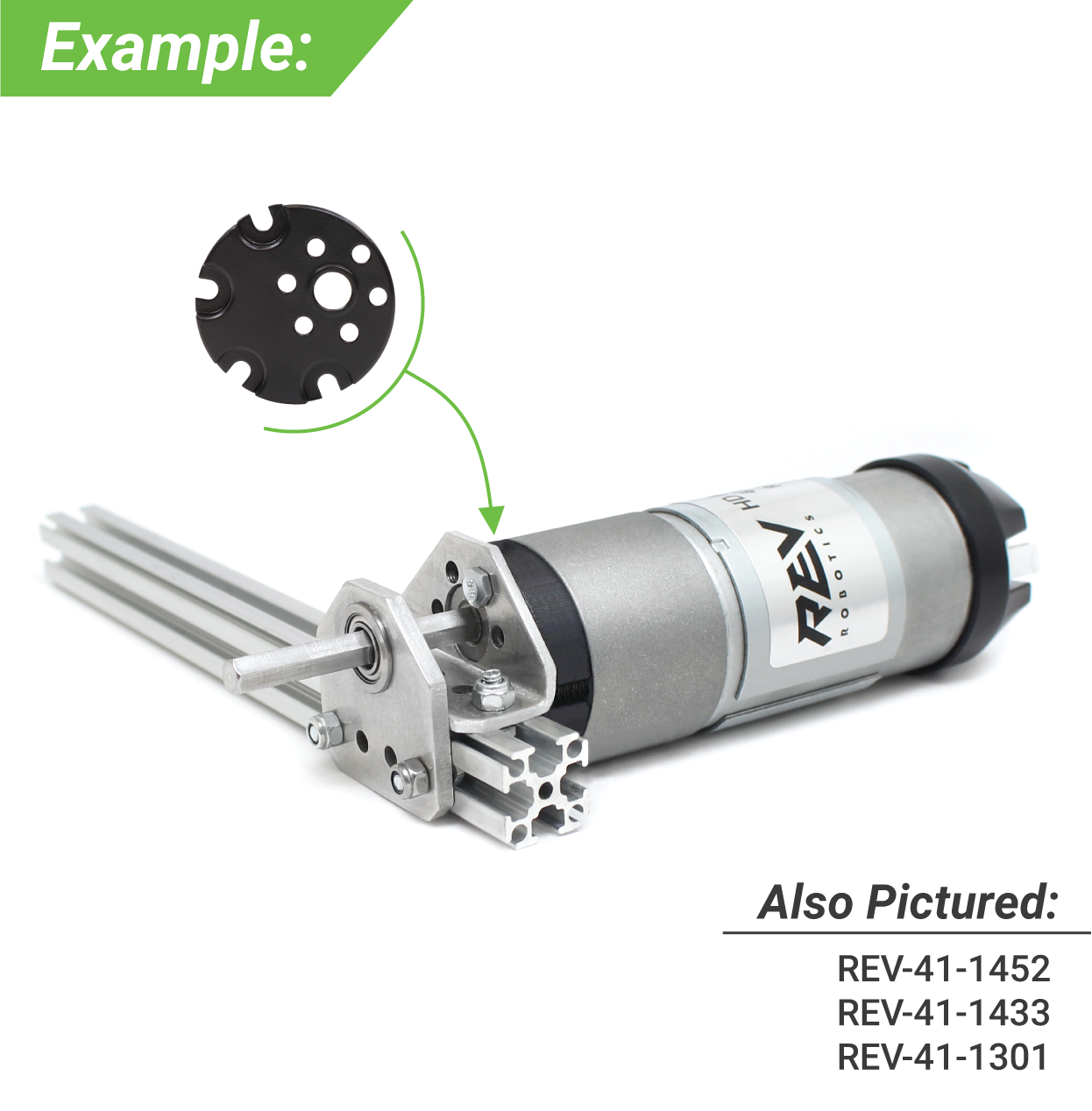 HD Hex Spur Gearbox Spacer V2 2 Pack REV Robotics